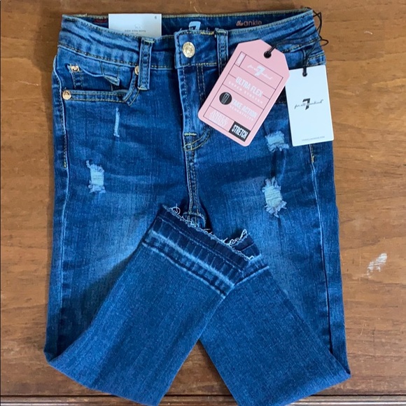 2 pairs of Girls Seven Jeans - Picture 4 of 5